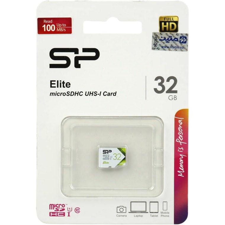 رم میکرو 32 گیگ سیلیکون پاور Elite U1 C10 100MB/s - Image 2