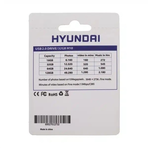 فلش 32 گیگ هیوندای Hyundai Boost H10 USB 2