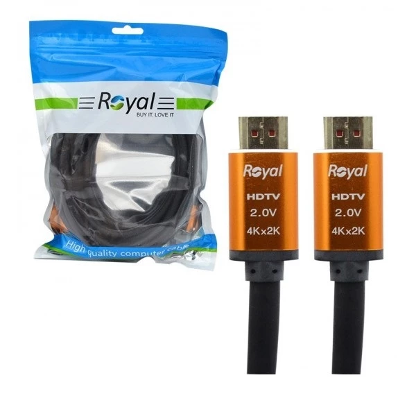 کابل HDMI رویال HDTV2 4K طول 1.5 متر - Image 2