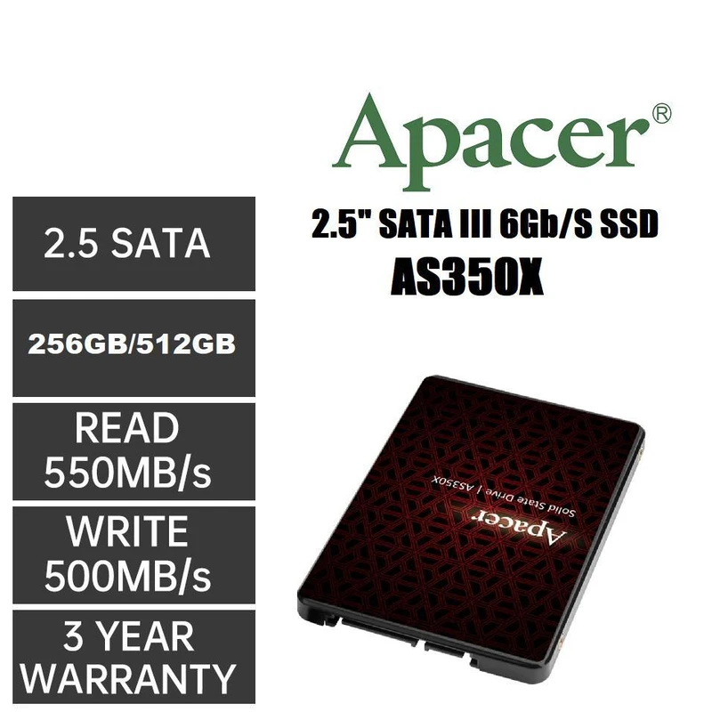 حافظه اس اس دی اپیسر مدل AS350X ظرفیت 256 گیگابایت - Image 2