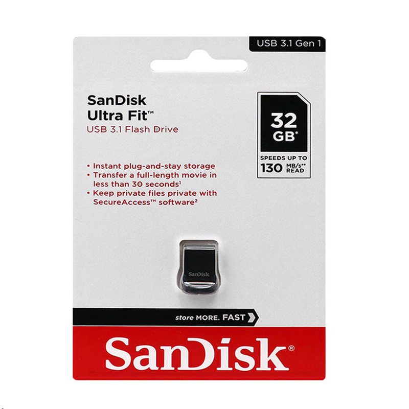 فلش مموری سن دیسک مدل ULTRA FIT USB 3.1 CZ430 ظرفیت 32 گیگابایت | SANDISK - Image 4