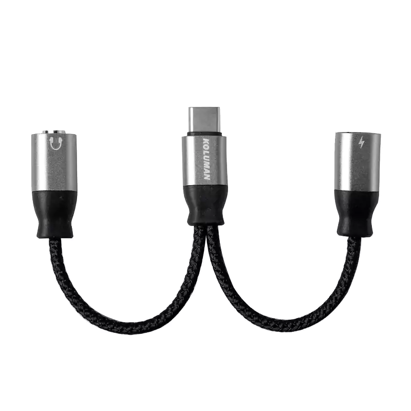 مبدل USB-C به USB-C / AUX کلومن مدل Koluman | K - CA3
