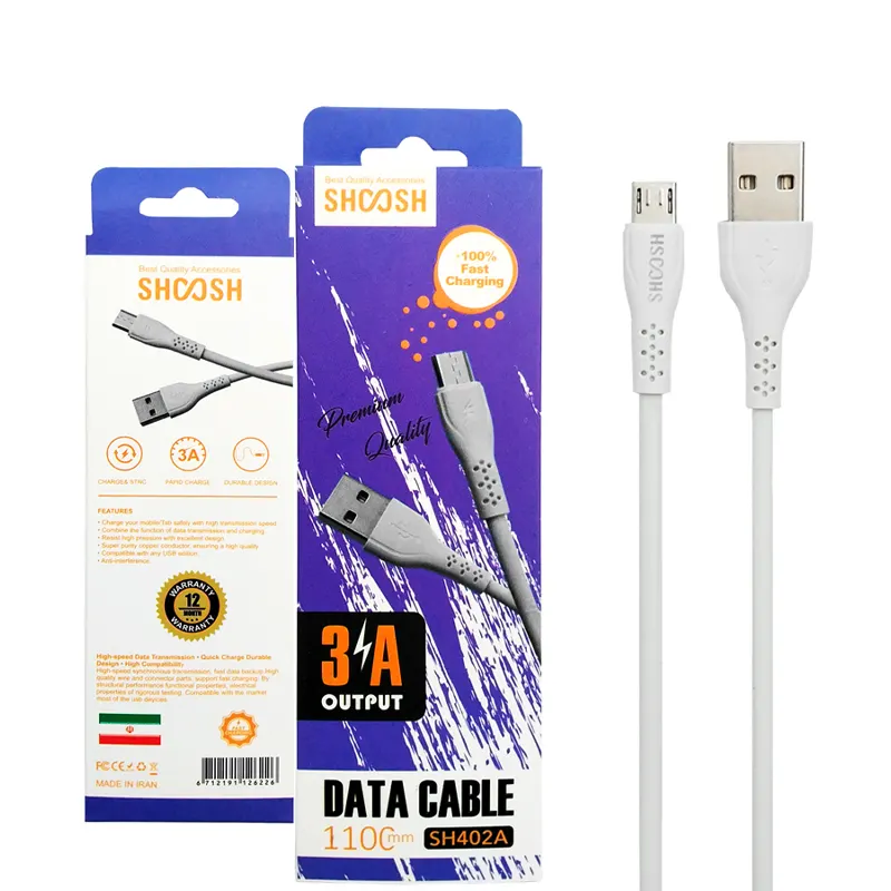 کابل شارژ USB به microUSB شوش مدل SHOOSH | SH402A - Image 3