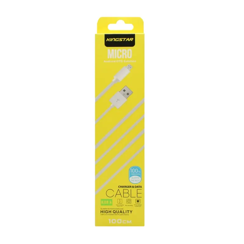 کابل تبدیل USB به microUSB کینگ استار مدل K08A طول 1 متر | Kingstar - Image 4