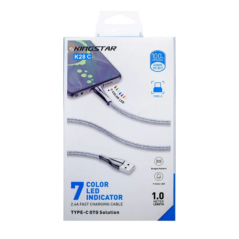 کابل شارژ Type-C کینگ استار مدل K28C ا Kingstar - Image 5
