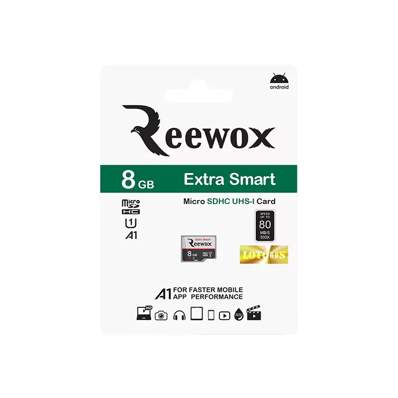 کارت حافظه microSDXC ریوکس کلاس 10 استاندارد U1 مدل Extra Smart A1 ظرفیت 8 گیگابایت | Reewox - Image 3