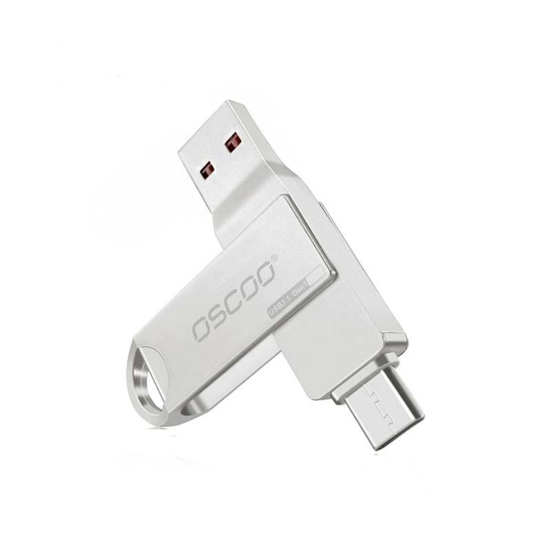 فلش مموری اوسکو CU002 ظرفیت 64 گیگابایت USB 3.1 و Type-C