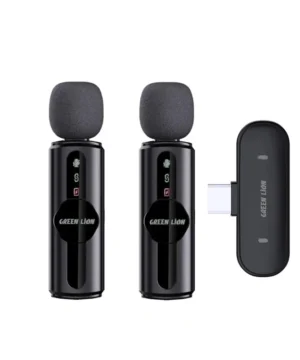 میکروفون یقه‌ای بی‌سیم گرین لاین مدل GM-76X با حذف نویز 3 سطحی