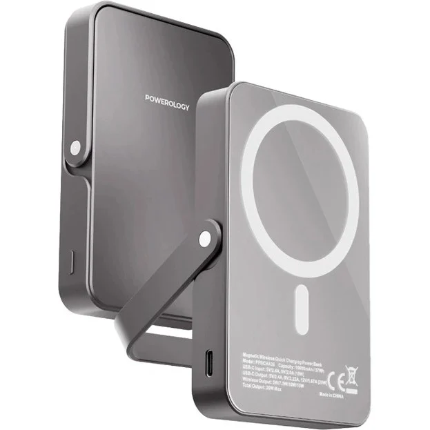 پاوربانک وایرلس پاورولوجی مدل MagSafe Power Glass Surface PPBCHA36 ظرفیت 10000 میلی آمپر ساعت - Image 3