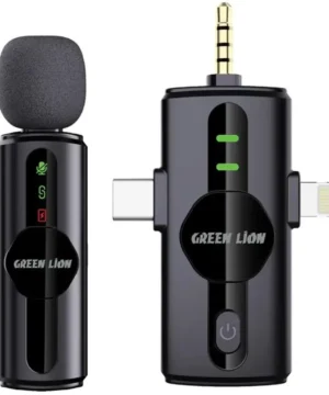 میکروفون یقه ای گرین لاین مدل GM-79X بی سیم 3 در 1 حذف نویز