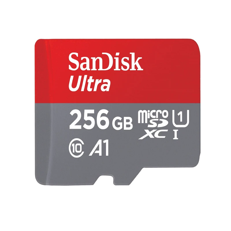 کارت حافظه microSDXC سن دیسک مدل Ultra A1 کلاس 10 استاندارد UHS-I سرعت 150MBps ظرفیت 256 گیگابایتکارت حافظه microSDXC سن دیسک Ultra A1 ظرفیت 256 گیگابایت مخصوص دوربین عکاسی