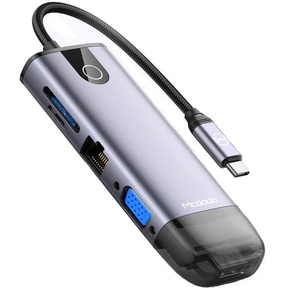 هاب تایپ سی مک دودو مدل HU-7420 با 10 پورت و PD 100W